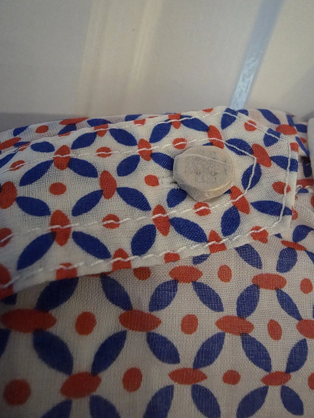 Tory Burch Brigitte Blouse With Geometric Print Size 10.
